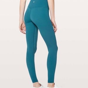 Lululemon 28” align pant teal
